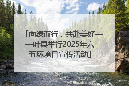 向绿而行，共赴美好——叶县举行2025年六五环境日宣传活动