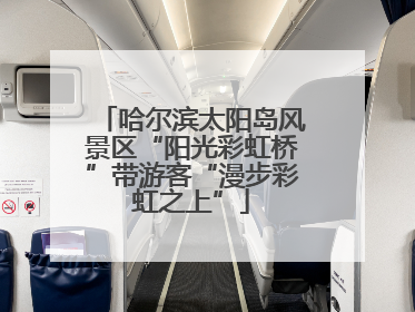 哈尔滨太阳岛风景区“阳光彩虹桥”带游客“漫步彩虹之上”