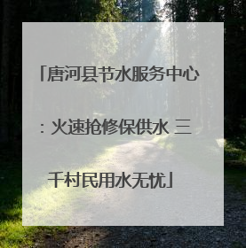唐河县节水服务中心：火速抢修保供水 三千村民用水无忧