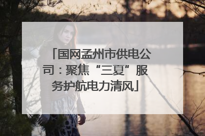 国网孟州市供电公司：聚焦“三夏”服务护航电力清风
