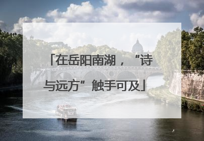 在岳阳南湖，“诗与远方”触手可及