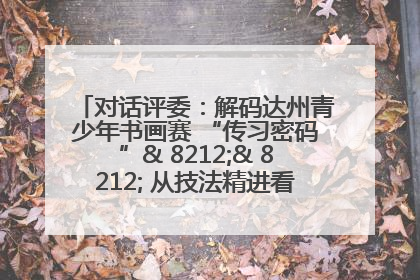 对话评委：解码达州青少年书画赛 “传习密码”& 8212;& 8212; 从技法精进看文化传承新活力