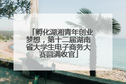 孵化湖湘青年创业梦想，第十二届湖南省大学生电子商务大赛圆满收官