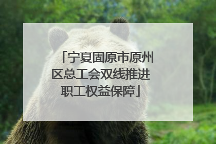 宁夏固原市原州区总工会双线推进职工权益保障