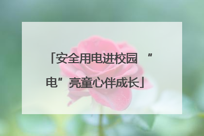 安全用电进校园 “电”亮童心伴成长