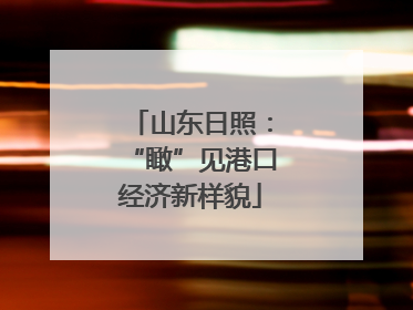 山东日照：“瞰”见港口经济新样貌