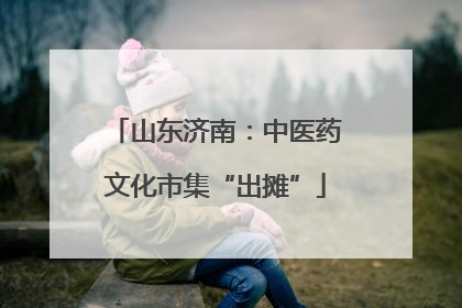 山东济南：中医药文化市集“出摊”