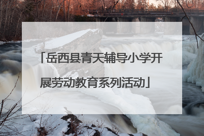 岳西县青天辅导小学开展劳动教育系列活动
