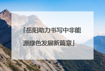 岳阳助力书写中非能源绿色发展新篇章