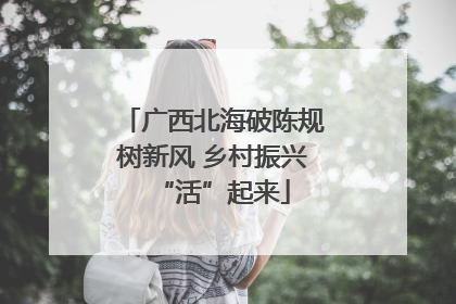 广西北海破陈规树新风 乡村振兴“活”起来
