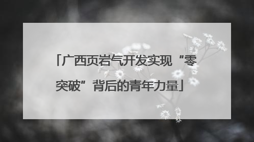 广西页岩气开发实现“零突破”背后的青年力量