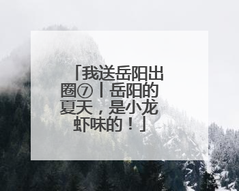 我送岳阳出圈⑦丨岳阳的夏天，是小龙虾味的！