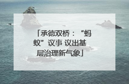 承德双桥：“蚂蚁”议事 议出基层治理新气象