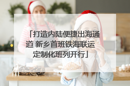 打造内陆便捷出海通道 新乡首班铁海联运定制化班列开行