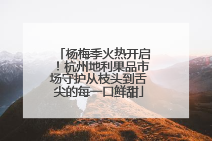 杨梅季火热开启！杭州地利果品市场守护从枝头到舌尖的每一口鲜甜