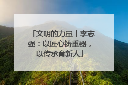 文明的力量丨李志强：以匠心铸重器，以传承育新人