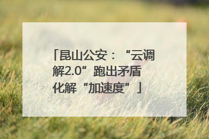 昆山公安：“云调解2.0”跑出矛盾化解“加速度”