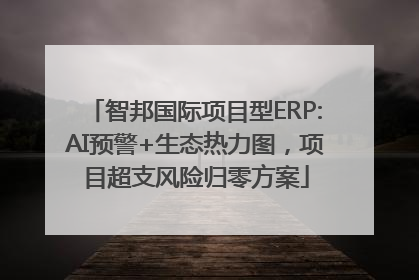 智邦国际项目型ERP:AI预警+生态热力图，项目超支风险归零方案