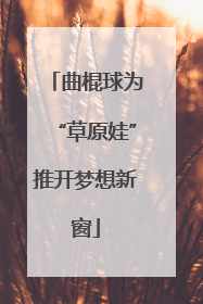 曲棍球为“草原娃”推开梦想新窗