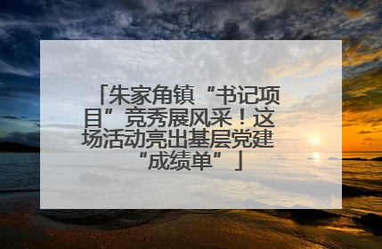 朱家角镇“书记项目”竞秀展风采！这场活动亮出基层党建“成绩单”