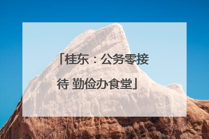 桂东：公务零接待 勤俭办食堂