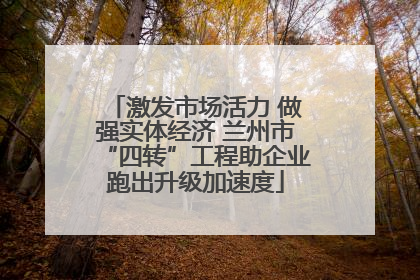 激发市场活力 做强实体经济 兰州市“四转”工程助企业跑出升级加速度