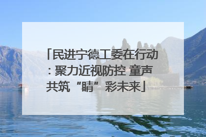 民进宁德工委在行动：聚力近视防控 童声共筑“睛”彩未来