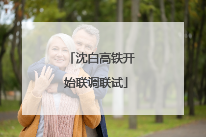沈白高铁开始联调联试