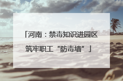河南：禁毒知识进园区 筑牢职工“防毒墙”