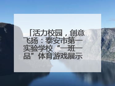 活力校园，创意飞扬：泰安市第一实验学校“一班一品”体育游戏展示精彩纷呈