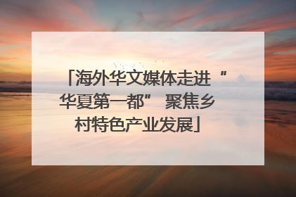 海外华文媒体走进“华夏第一都” 聚焦乡村特色产业发展