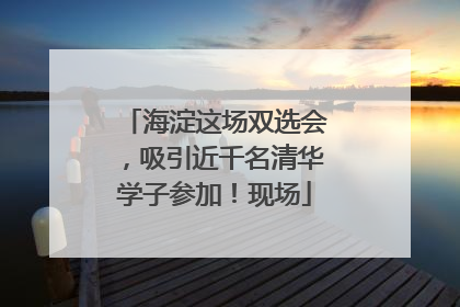 海淀这场双选会，吸引近千名清华学子参加！现场