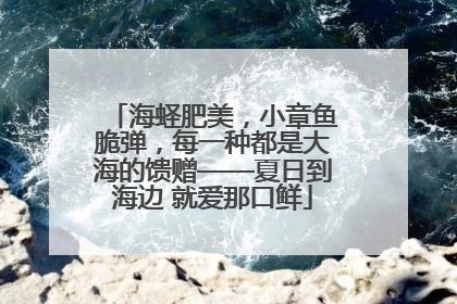 海蛏肥美,小章鱼脆弹,每一种都是大海的馈赠——夏日到海边 就爱那口鲜