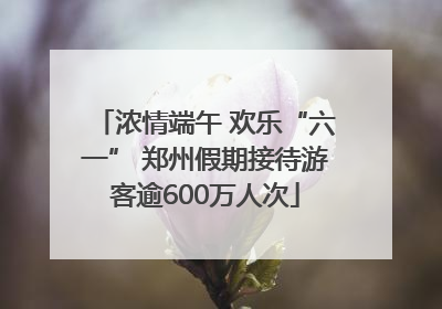浓情端午 欢乐“六一” 郑州假期接待游客逾600万人次