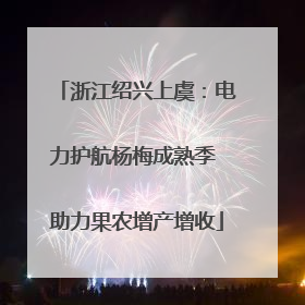 浙江绍兴上虞：电力护航杨梅成熟季 助力果农增产增收