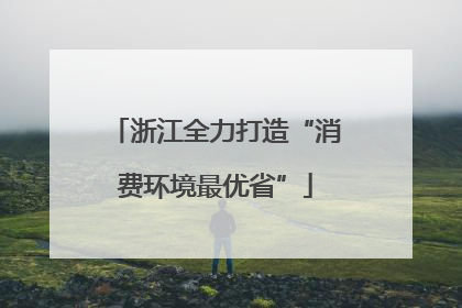浙江全力打造“消费环境最优省”