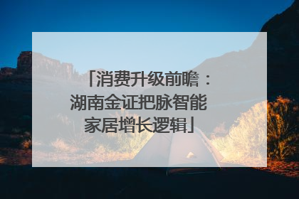 消费升级前瞻：湖南金证把脉智能家居增长逻辑