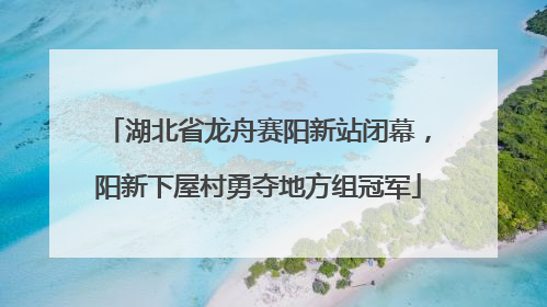湖北省龙舟赛阳新站闭幕，阳新下屋村勇夺地方组冠军