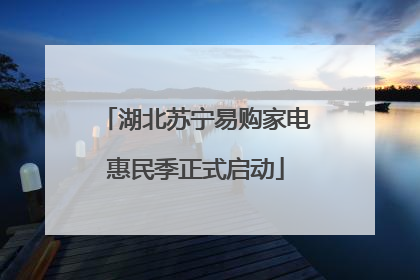 湖北苏宁易购家电惠民季正式启动