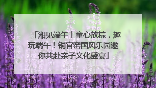 湘见端午丨童心放粽，趣玩端午！铜官窑国风乐园邀你共赴亲子文化盛宴