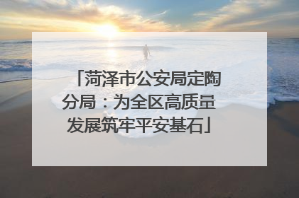 菏泽市公安局定陶分局：为全区高质量发展筑牢平安基石