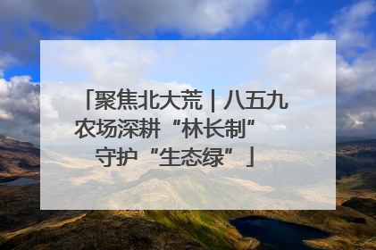 聚焦北大荒｜八五九农场深耕“林长制” 守护“生态绿”