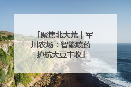 聚焦北大荒｜军川农场：智能喷药护航大豆丰收