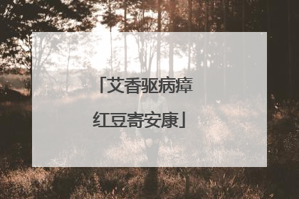 艾香驱病瘴 红豆寄安康