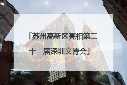 苏州高新区亮相第二十一届深圳文博会