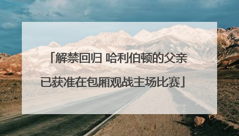 解禁回归 哈利伯顿的父亲已获准在包厢观战主场比赛