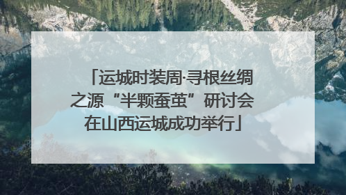 运城时装周·寻根丝绸之源“半颗蚕茧”研讨会在山西运城成功举行