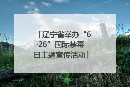 辽宁省举办“6·26”国际禁毒日主题宣传活动