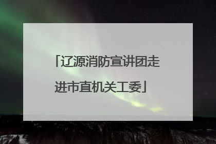 辽源消防宣讲团走进市直机关工委