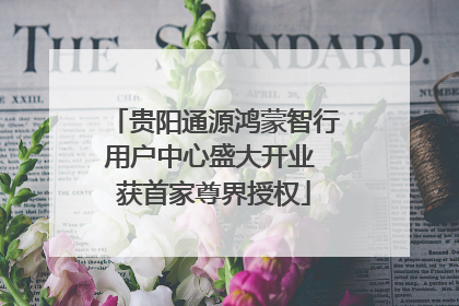 贵阳通源鸿蒙智行用户中心盛大开业 获首家尊界授权